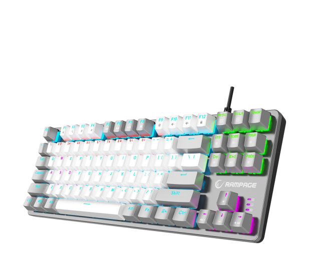 Rampage Snug RGB KRGD Red szaro-biała - 1500405 - zdjęcie 2